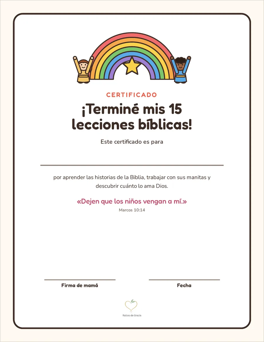 Certificado de fin de curso